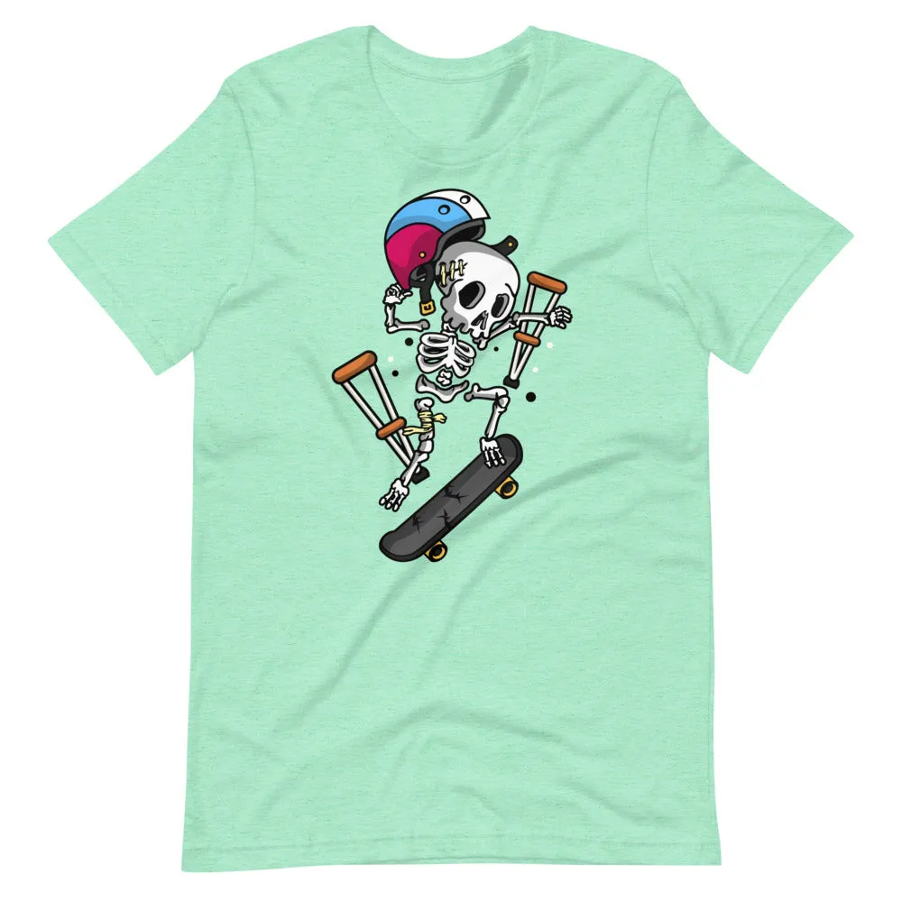 Skull Skateboard Short-Sleeve Unisex T-Shirt