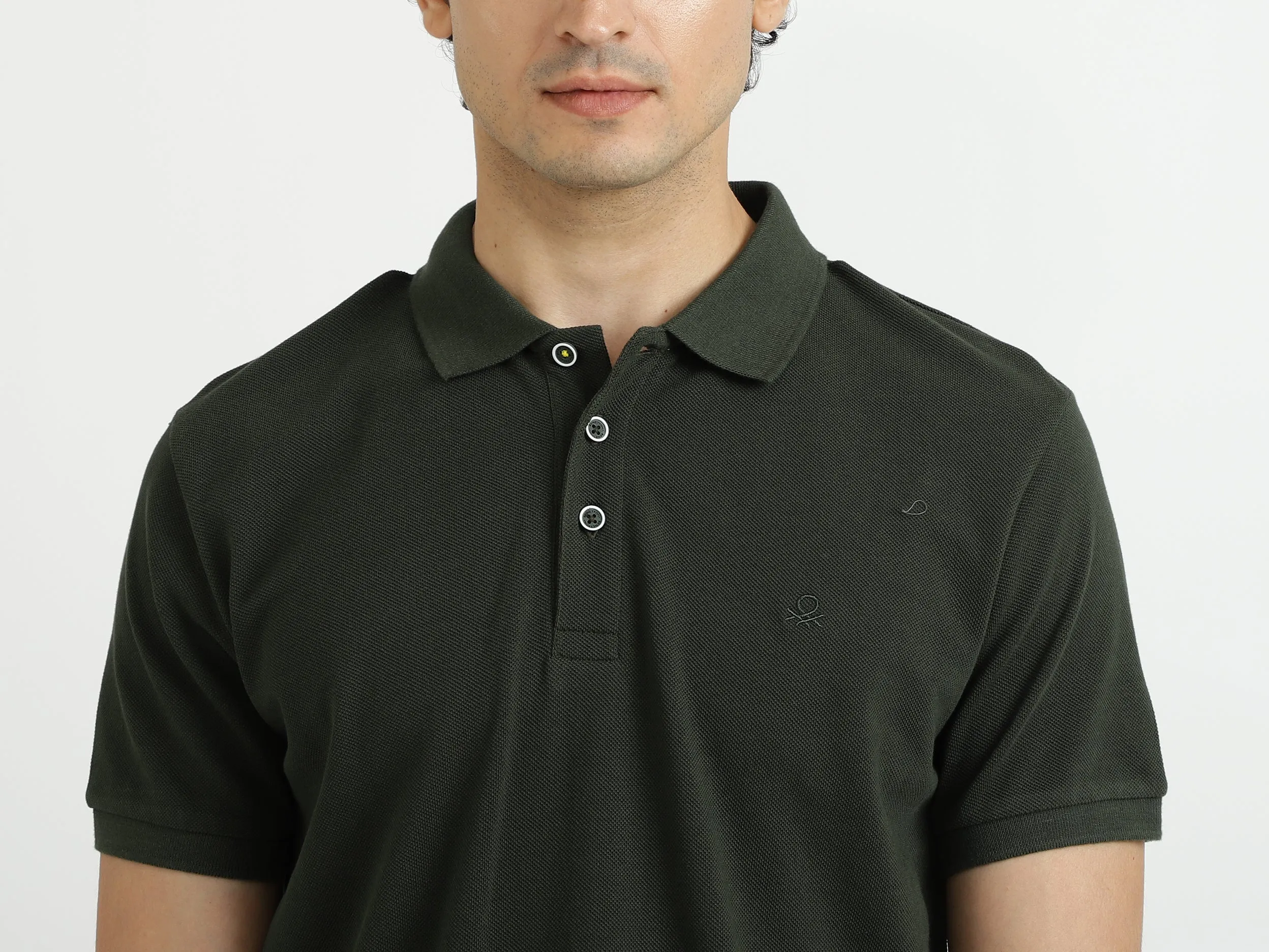 Solid Olive Polo T-Shirt