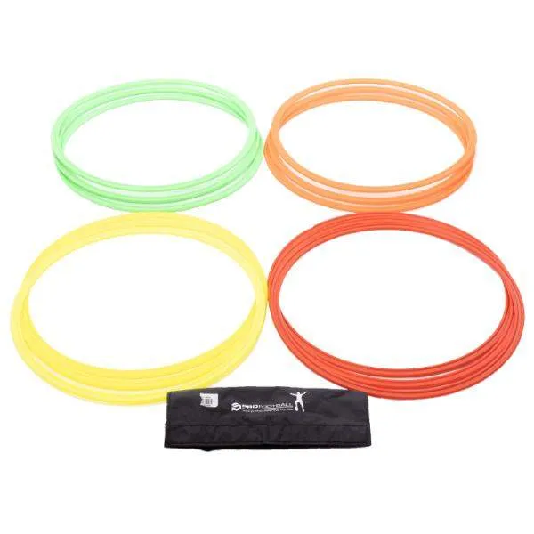 Speed & Agility Rings - Set of 12 with Carry Strap