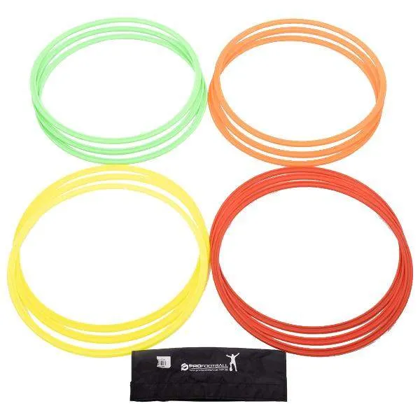 Speed & Agility Rings - Set of 12 with Carry Strap