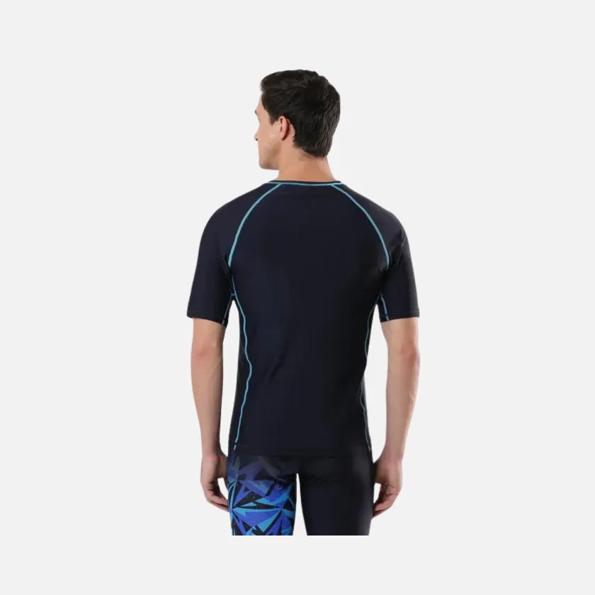 Speedo Adult Men's Swim Active Sun Top -True Navy/Picton Blue