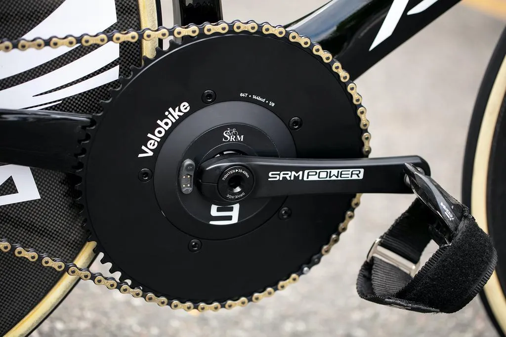 SRM PM9 Origin Aluminium Track Power Meter Bundle - Rechargeable - 30mm