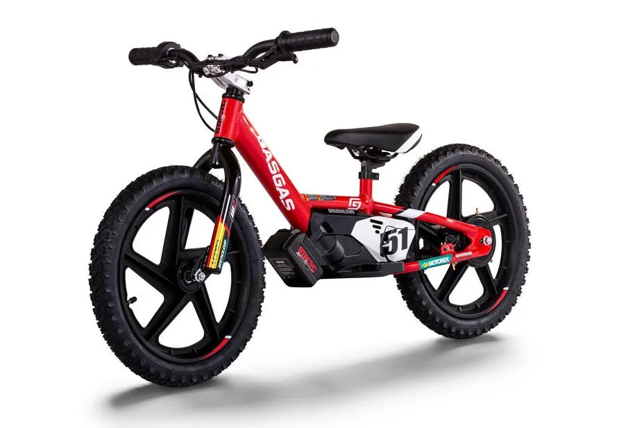 Stacyc Brushless 16eDrive GasGas Replica E-Bike for Ages 5-7