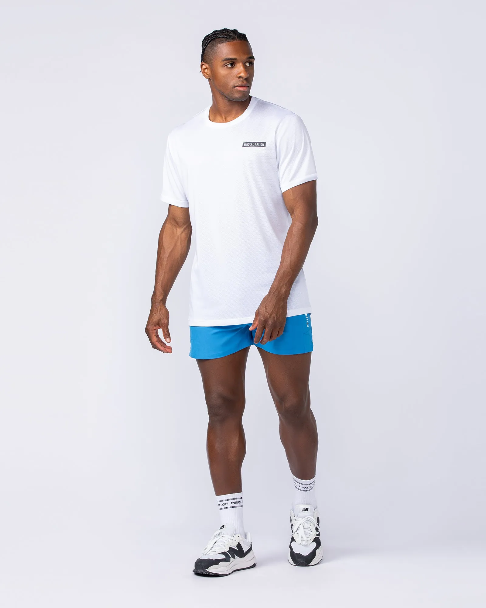 Streamline Training 3" Shorts - Azure Blue