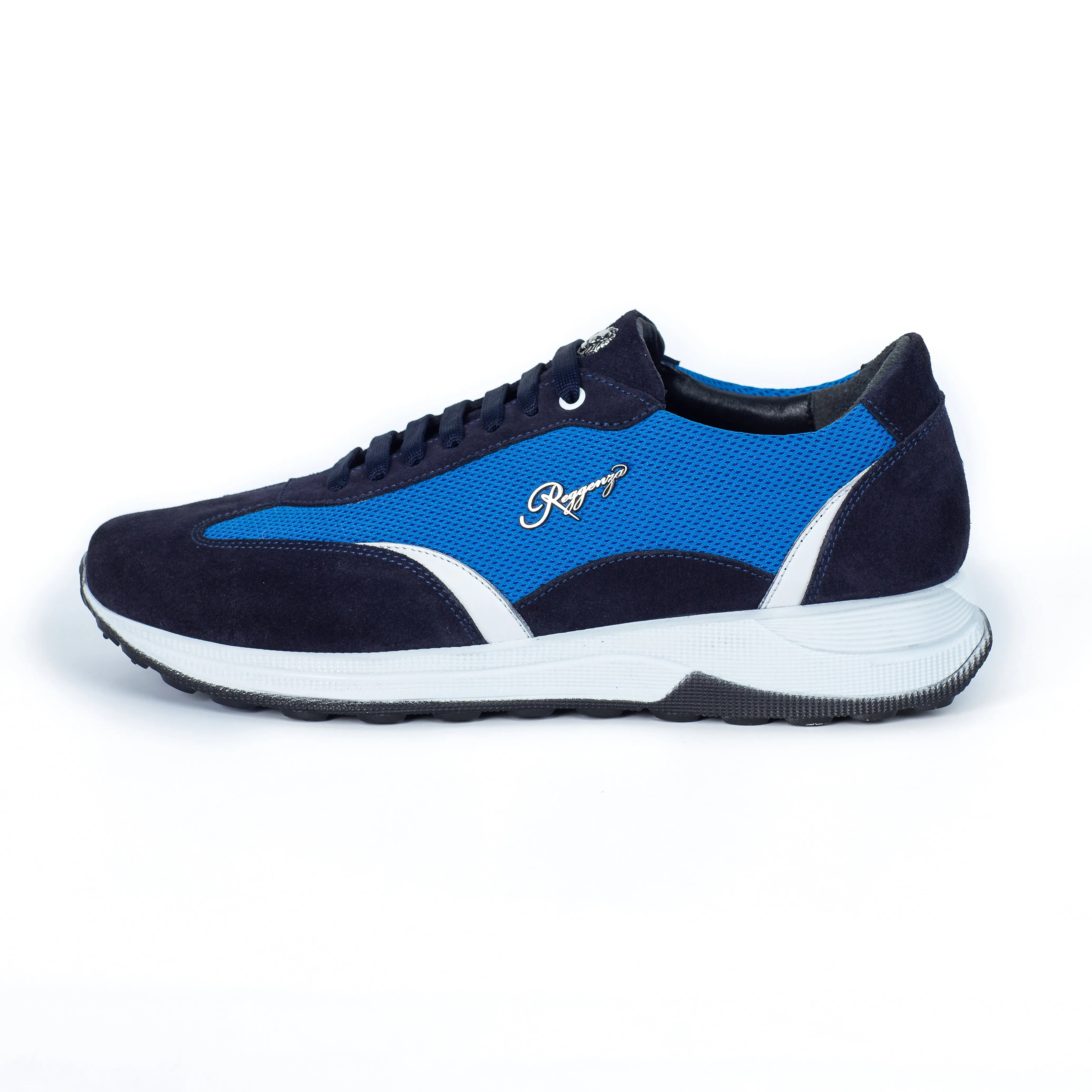 SUEDE AND TEXTILE RUNNER SNEAKERS