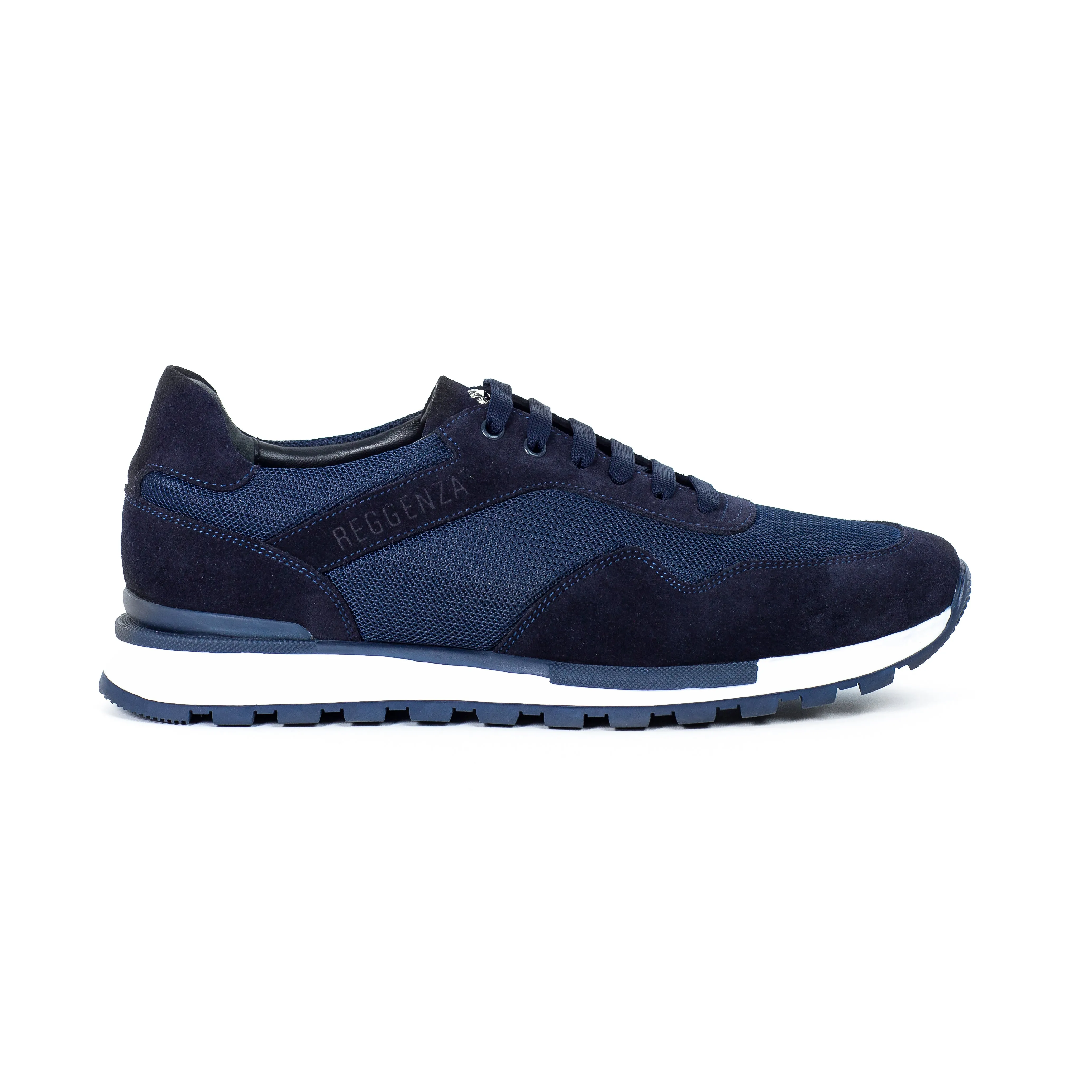 SUEDE AND TEXTILE RUNNER SNEAKERS