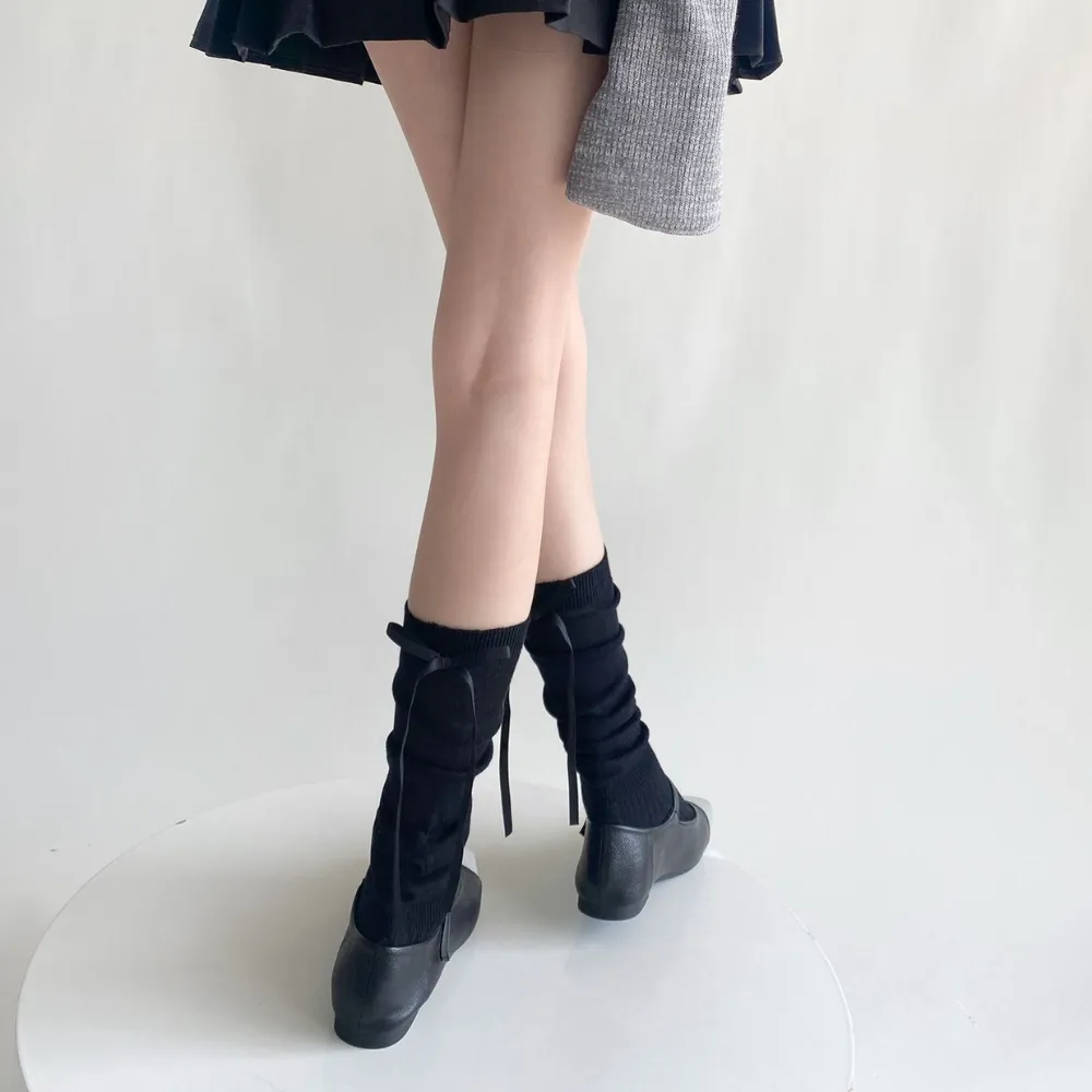 Summer Bow Calf Socks