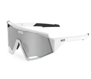 SUNGLASSES KOO SPECTRO WHITE FRAME / SILVER MIRROR LENS