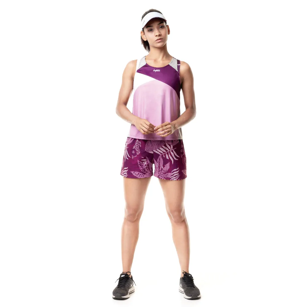 Sunset Running - Unbroken - Sleeveless Running Jersey. Women