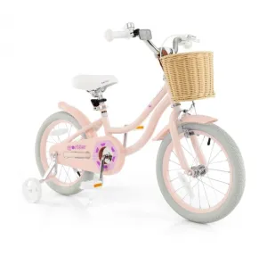 Super Awesome & Fun Retro 16” Children’s Pedal Bicycle Bike Adjustable Handle, Seat | Ages 4-7 | Basket | Bell | Comfy Seat | Heavy Duty Tires