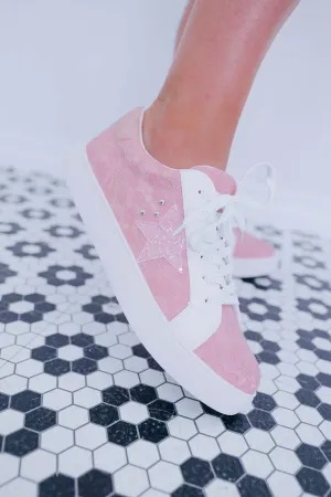 Supernova Pink Lace Sneaker By Corky's