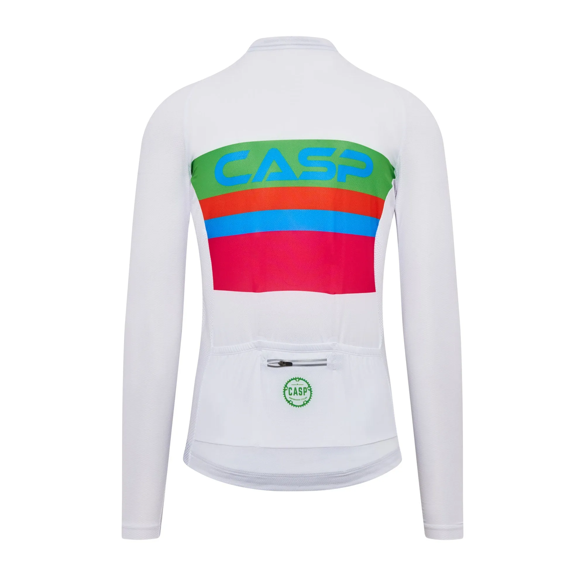 Team Casp White Long Sleeve Jersey