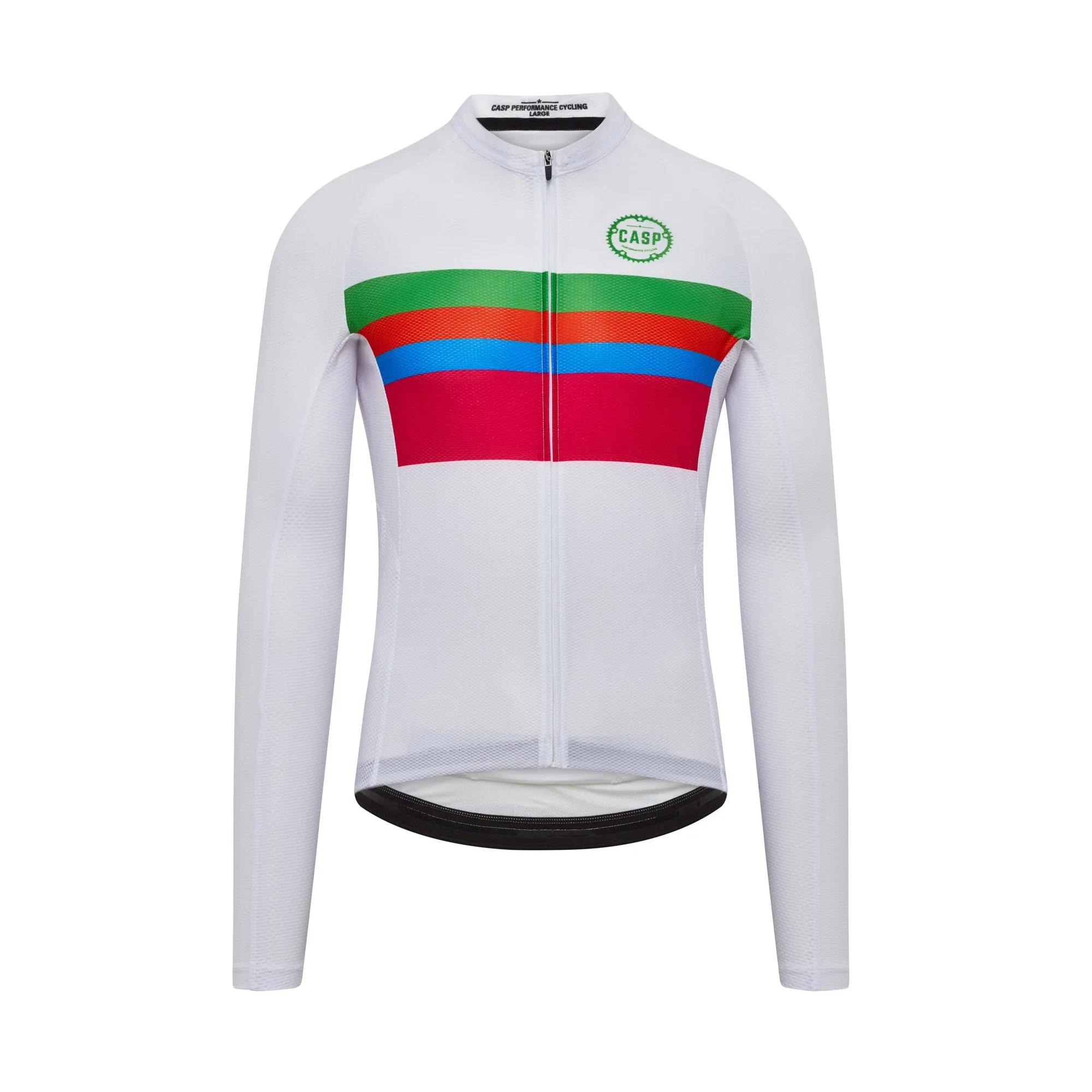 Team Casp White Long Sleeve Jersey
