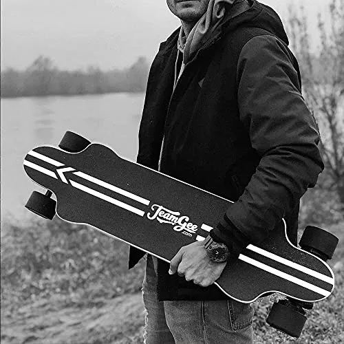 Teamgee H20 39" Electric Skateboard with Remote, 1200W Dual Motors, 18Miles Ranges, 26MPH Top Speed, 4 Speed Adjustment Longboards Skateboard Designed for Teens and Adults (7500mAh)