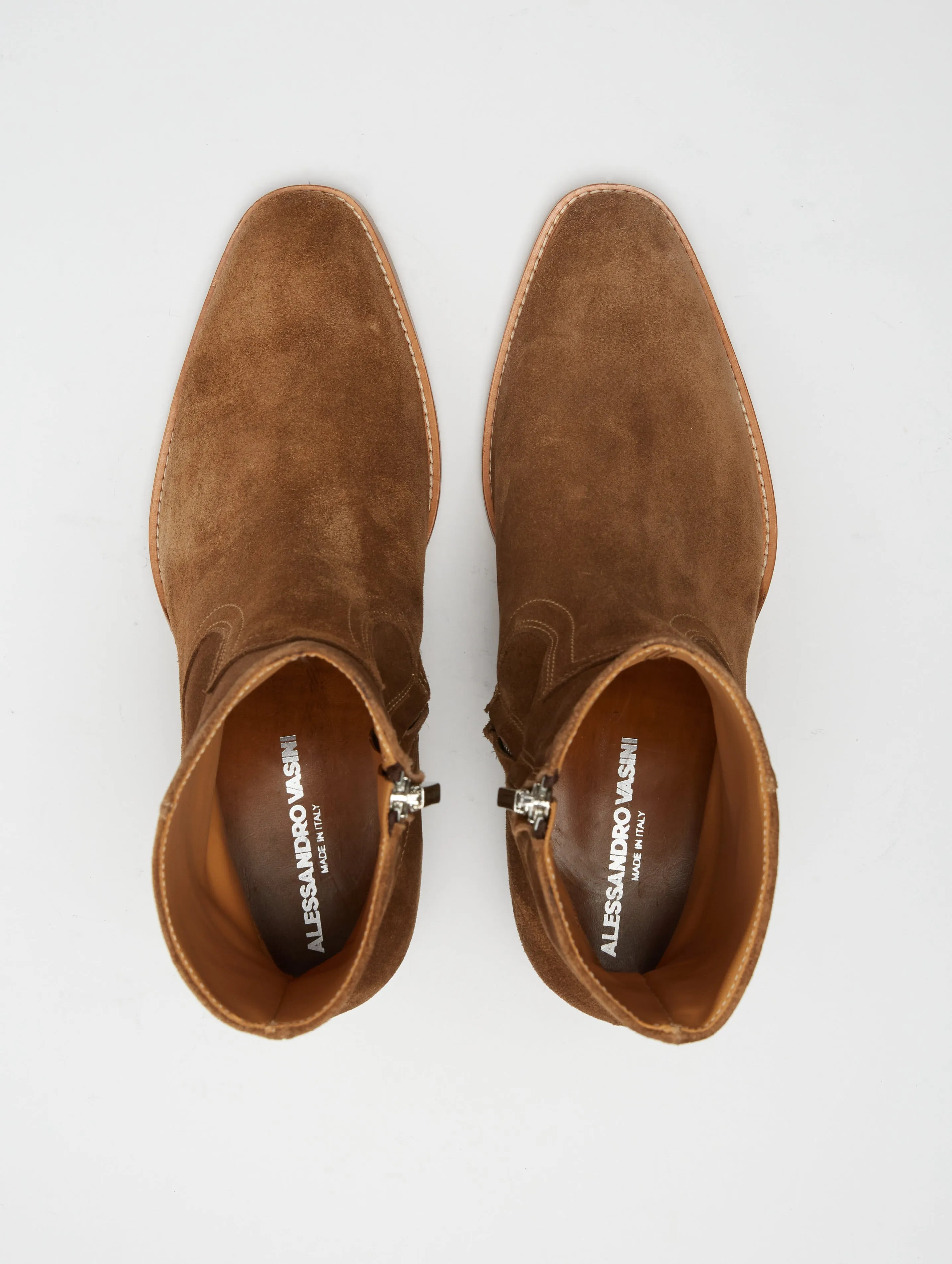 TEXAS PLAIN BOOT IN TOBACCO SUEDE