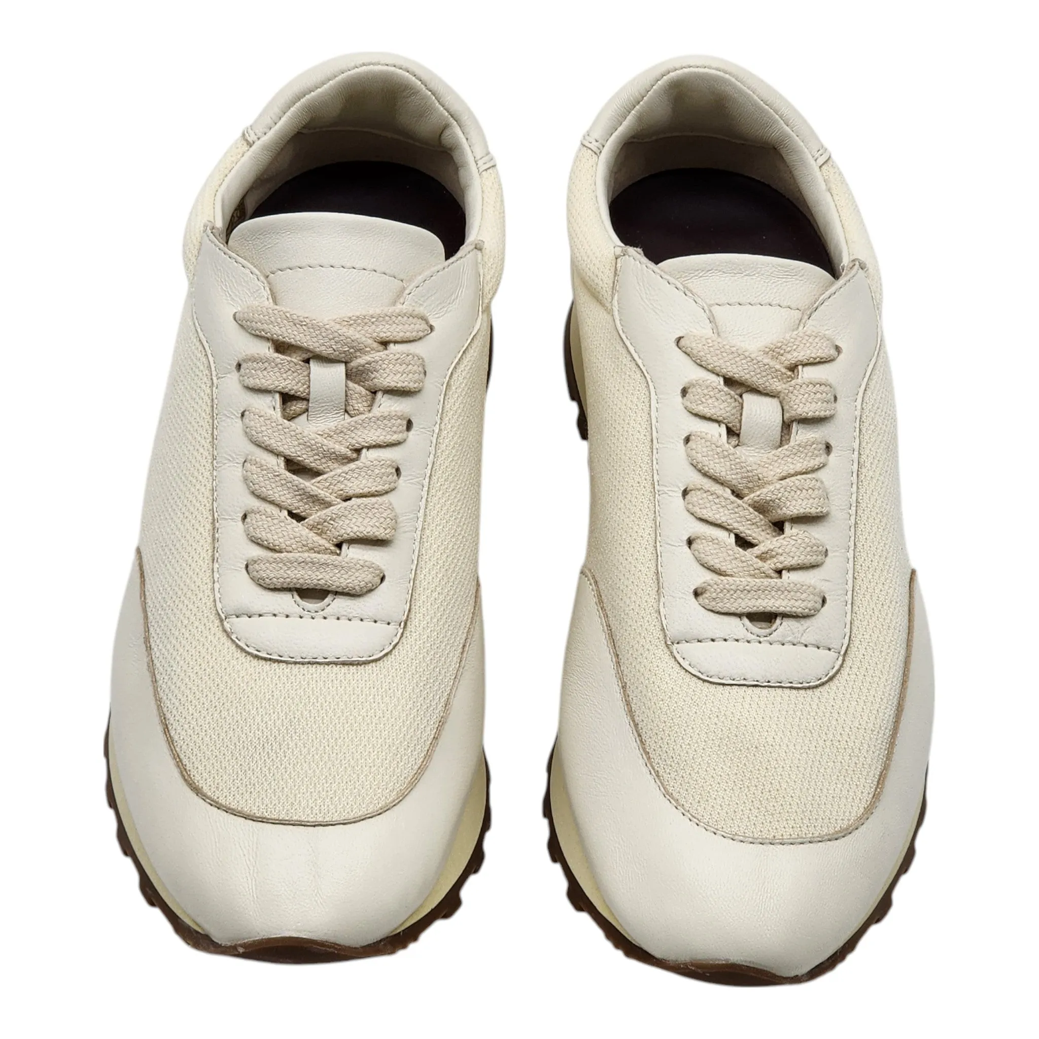 The Row Owen Runner Sneakers - Mesh and Leather - Beige 37