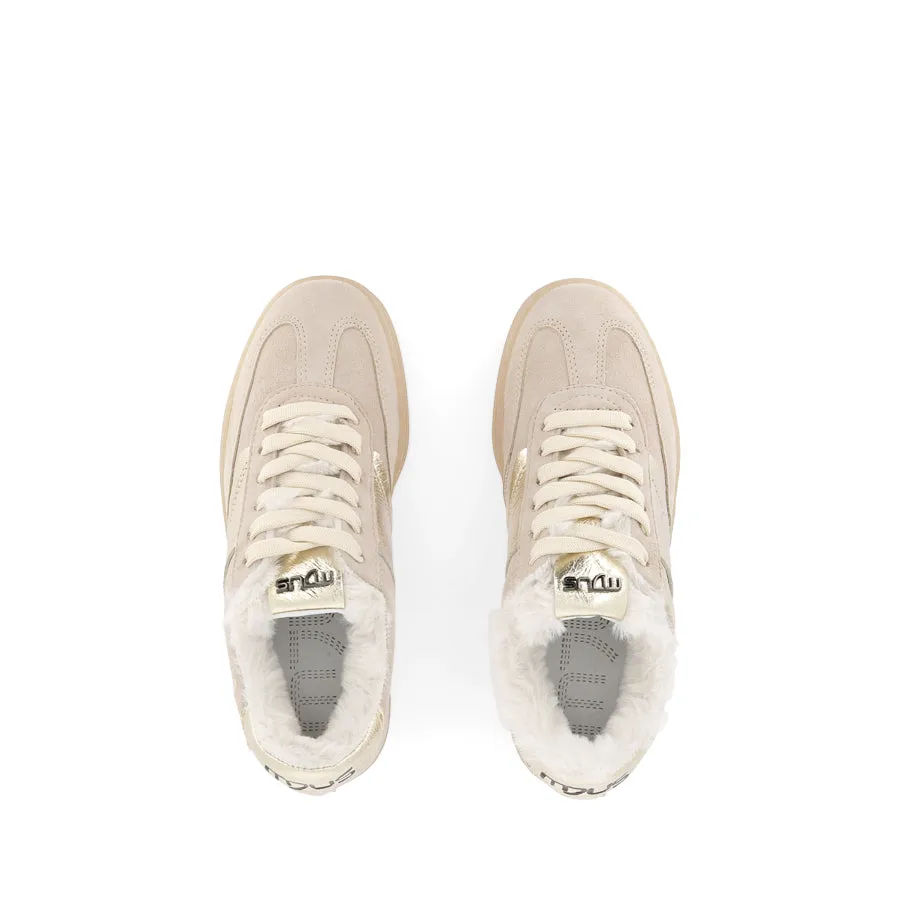 TILLY - LIGHT TAUPE SUEDE/FUR