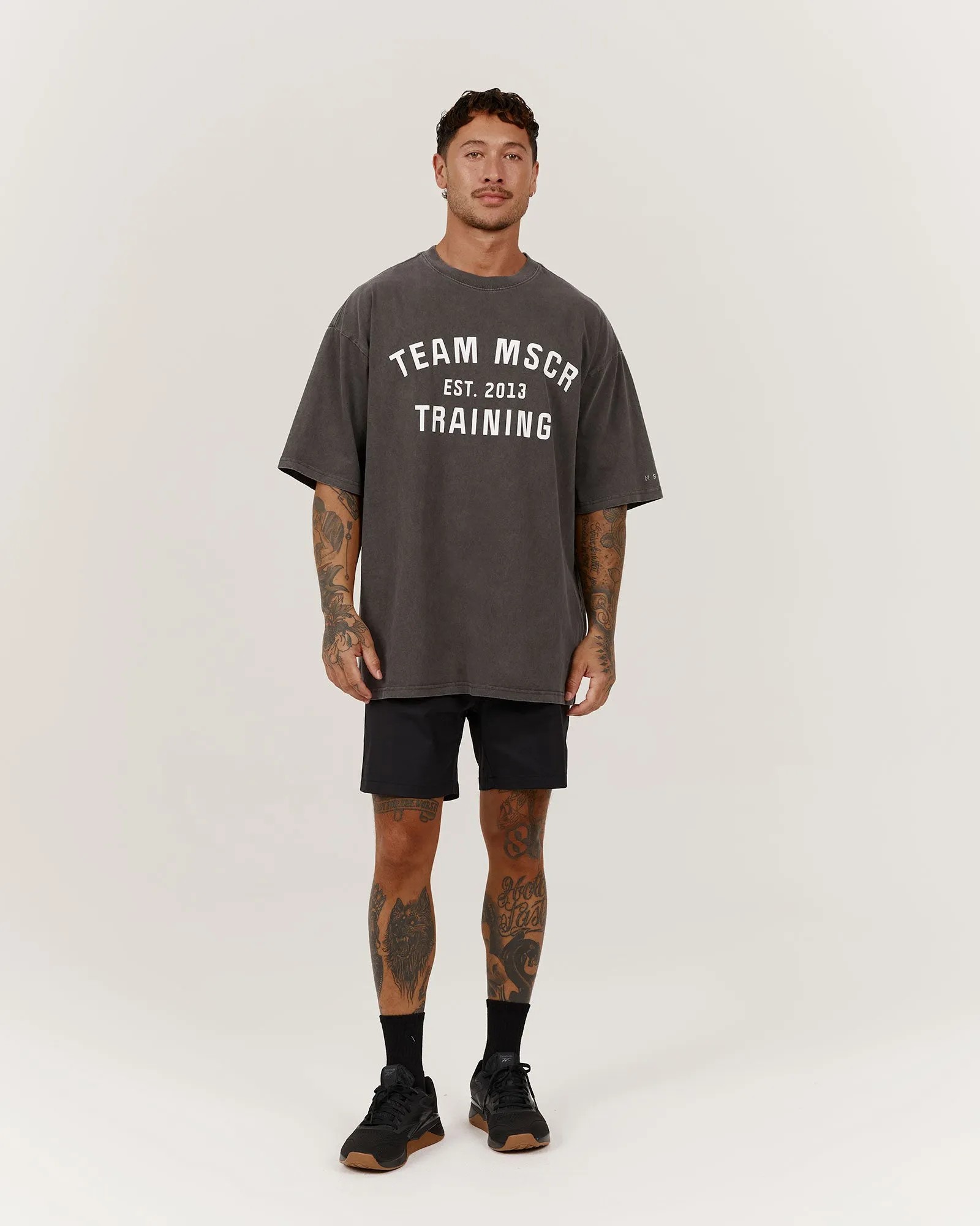 TIMELESS TEAM TRAINING TEE - FADED ONYX
