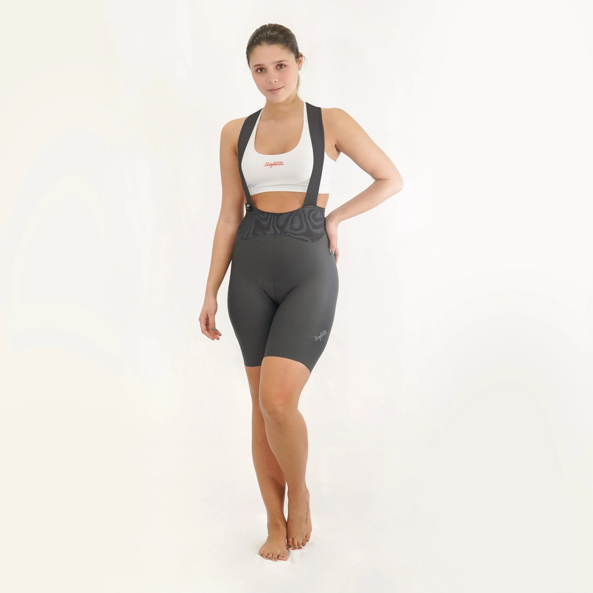 Toscana 2.0 - Grigio Cycling Bib shorts. Women