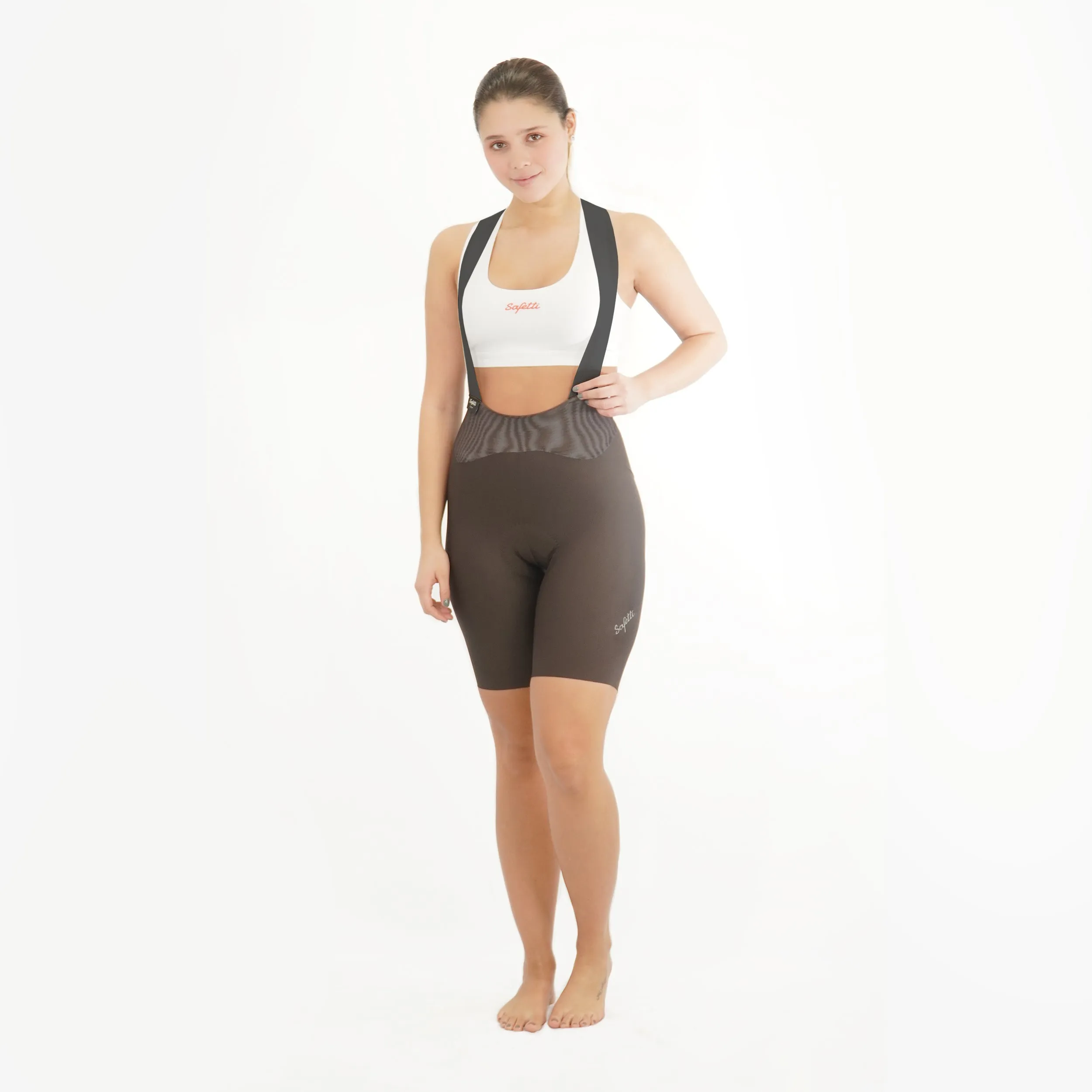 Toscana 2.0 - Marrone Cycling Bib shorts. Women