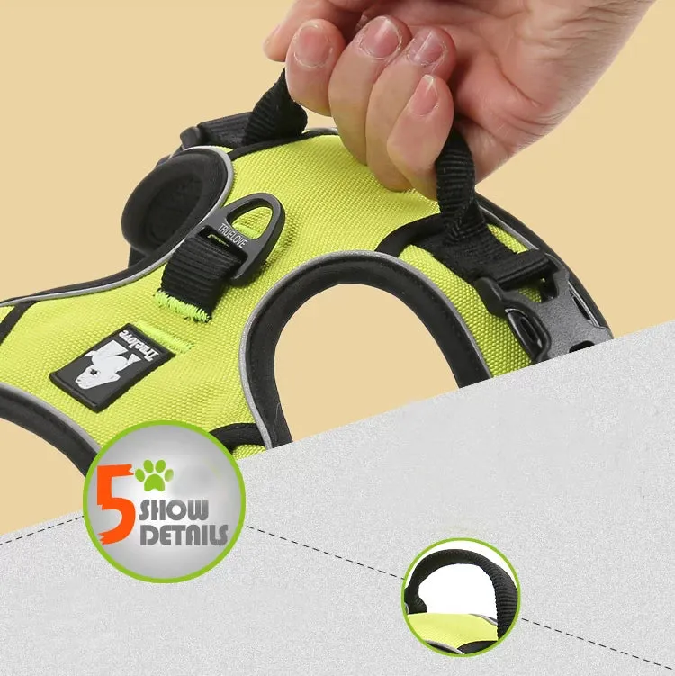 True Love Adjustable Dog Harness TLH5651 - Grass Green