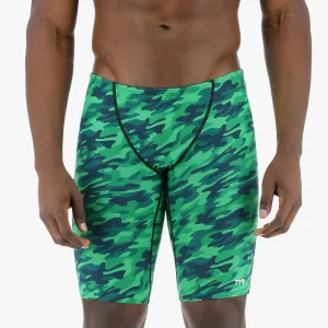 TYR Durafast Elite Men's Blackout Camo Jammer Swimsuit | Green