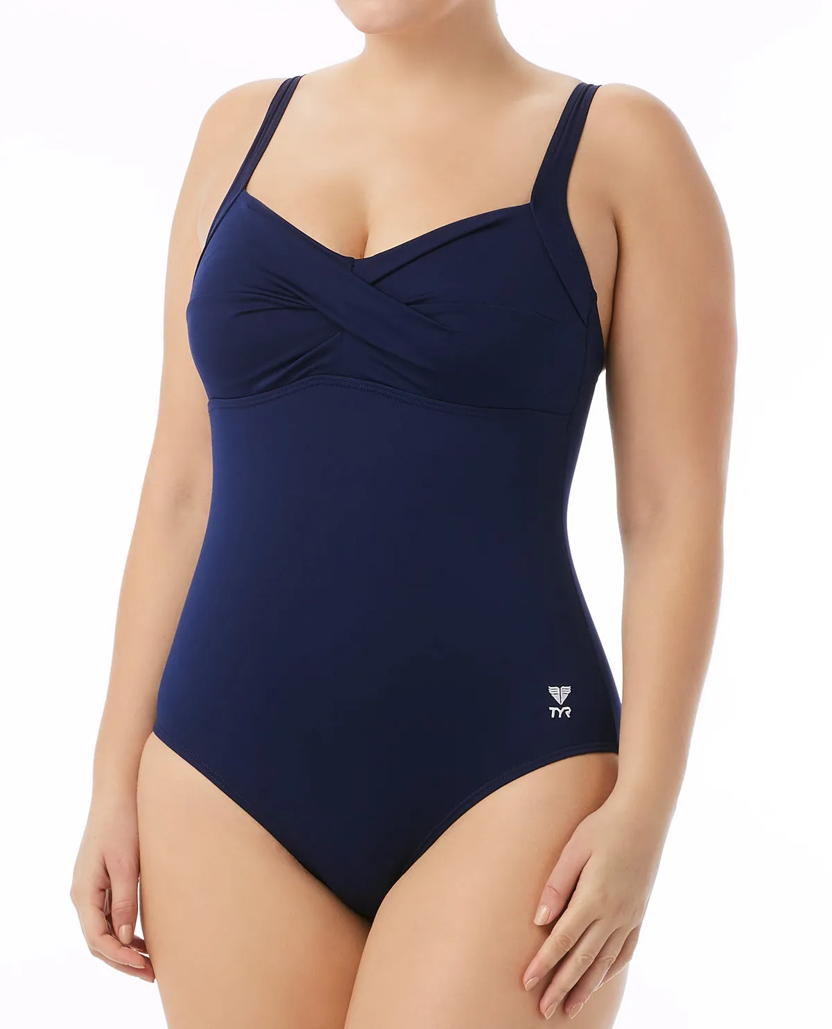TYR Durafast Elite® Women's Twisted Bra Swimsuit | Navy