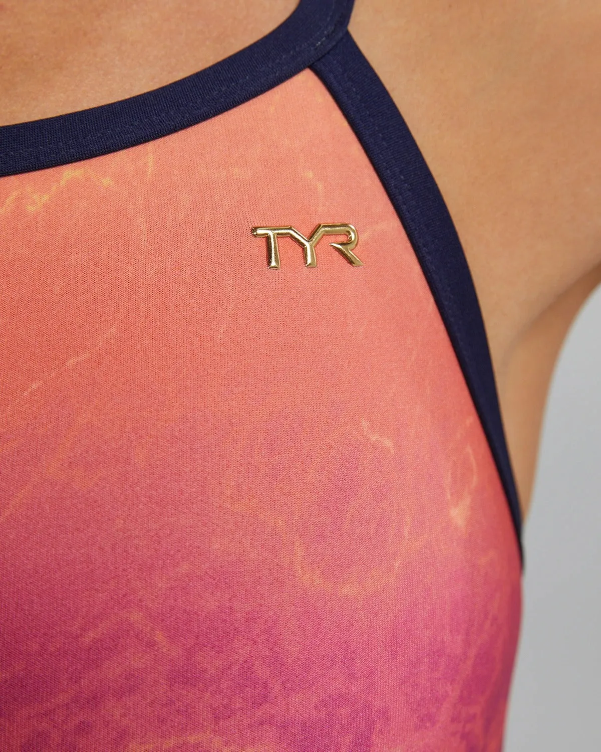 TYR Women's Infrared Durafast Elite Diamondfit Swimsuit | Navy-Multi