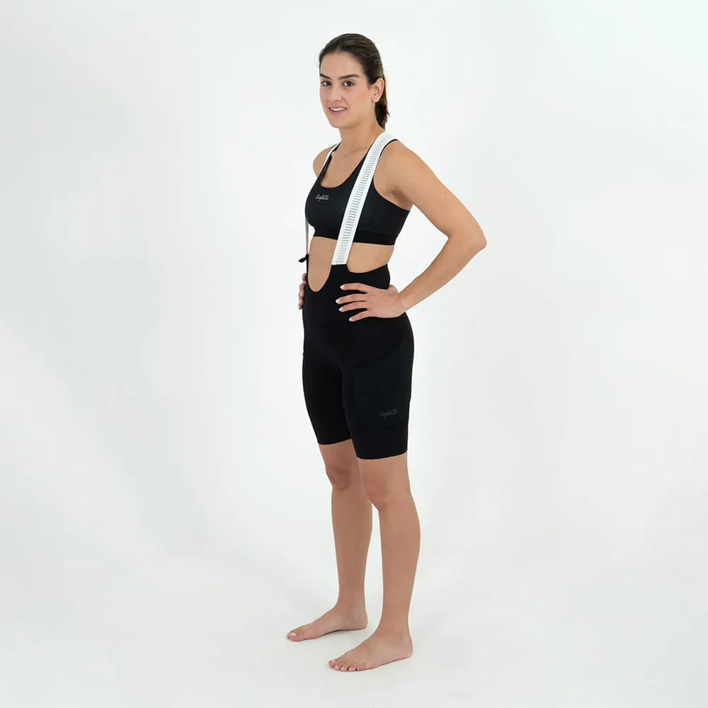 Uncover Gravel - Nero Cycling Bib Short. Women