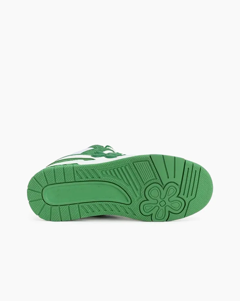 Unisex Flower Design Skateboard Shoes Low-Top Sneakers