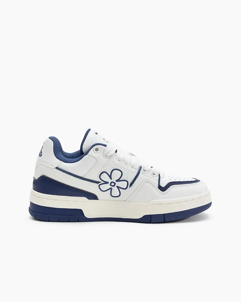 Unisex Flower Design Skateboard Shoes Low-Top Sneakers