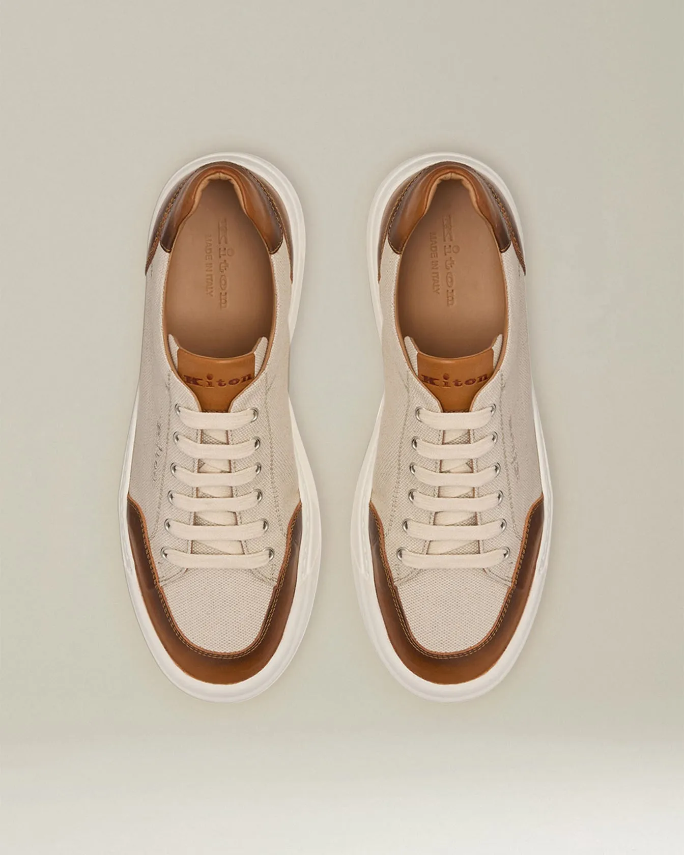 URBAN SNEAKERS WITH LEATHER INSERTS