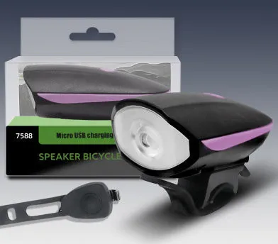 USB Rechargeable Waterproof Glare Flashlight for Bicycle   1 Week Warranty