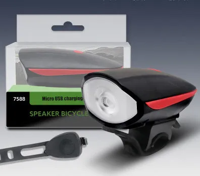 USB Rechargeable Waterproof Glare Flashlight for Bicycle   1 Week Warranty