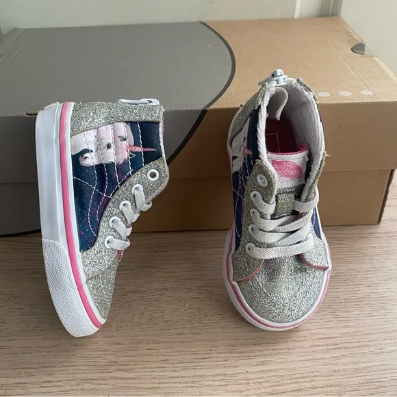 Vans Unicorn Glitter Toddler Sneakers - SZ 5 C