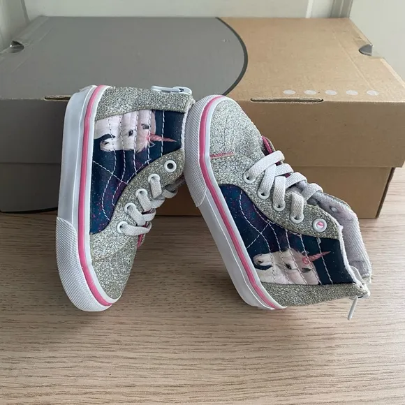 Vans Unicorn Glitter Toddler Sneakers - SZ 5 C