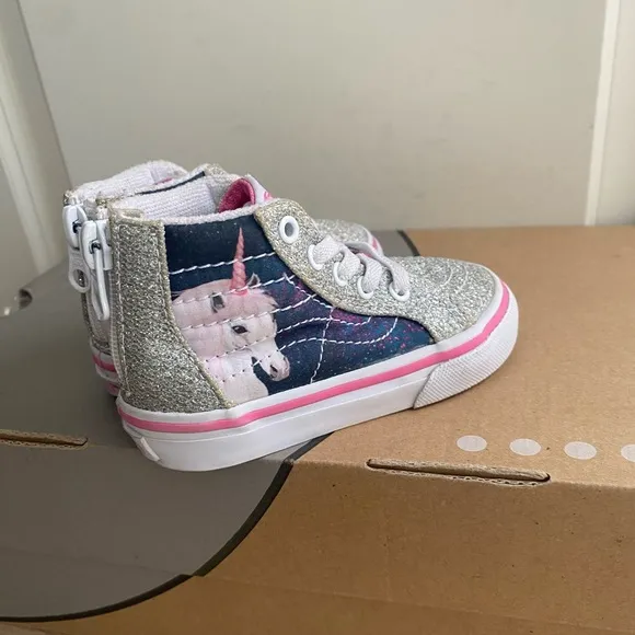 Vans Unicorn Glitter Toddler Sneakers - SZ 5 C