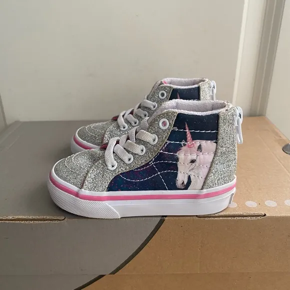 Vans Unicorn Glitter Toddler Sneakers - SZ 5 C