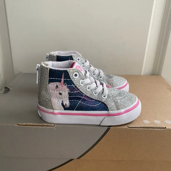 Vans Unicorn Glitter Toddler Sneakers - SZ 5 C