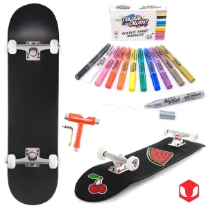 Venom Skateboards Complete Skateboard & Pens - 8.0"