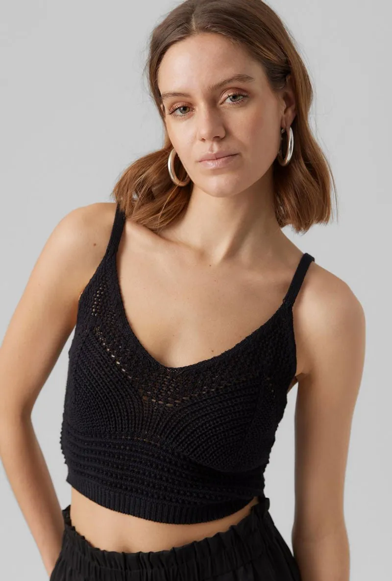 VERO MODA JUSTINE SL CROPPED TOP