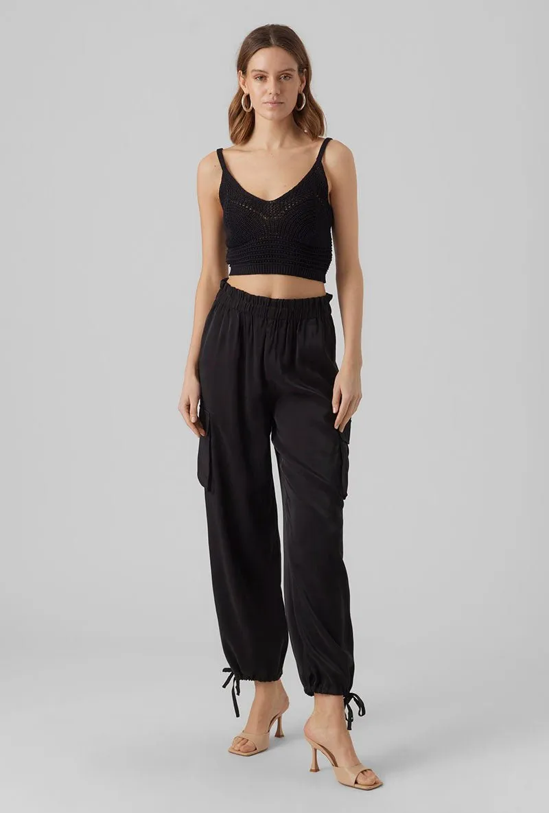 VERO MODA JUSTINE SL CROPPED TOP