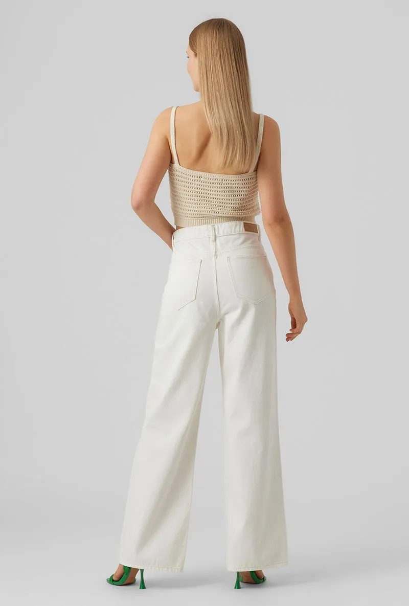 VERO MODA JUSTINE SL CROPPED TOP
