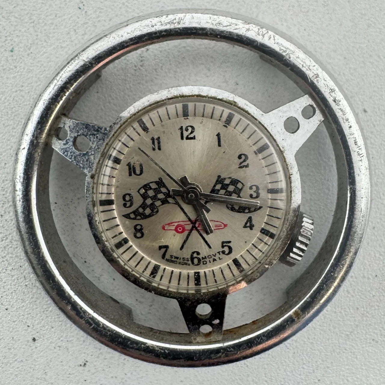 Vintage Constructa Racing Steering Wheel Men's Mechanical Wristwatch 86 Swiss