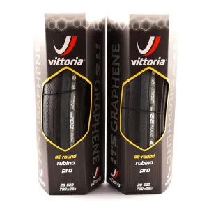 Vittoria Rubino Pro Tire G  GRAPHENE 700 x 28c Full black Road Bike Tyre