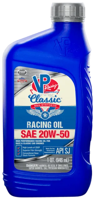 VP Classic SAE 20-50 Non-Synthetic Racing Oil