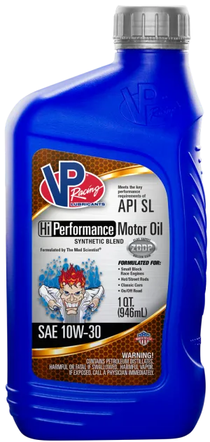 VP HI-Performance 10w-30 Synthetic Blend Motor Oil