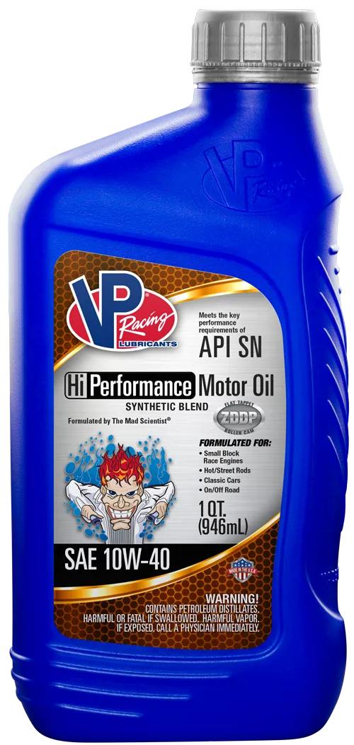 VP HI-Performance 10W-40 Synthetic Blend Motor Oil