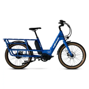 Wattwheels S-Cargo Electric Cargo Bike 672Wh Battery Blue