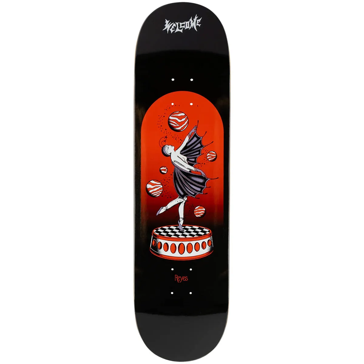 Welcome - Ryan Reyes Dancer 8.5 Skateboard Deck Black